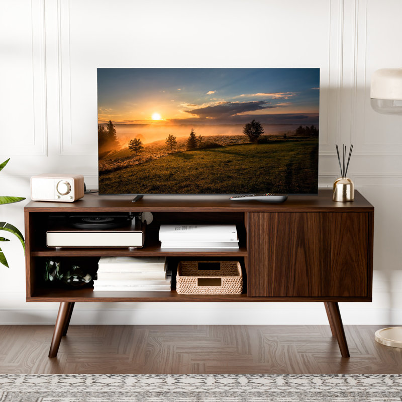 Dark wood tv stand 50 inch discount